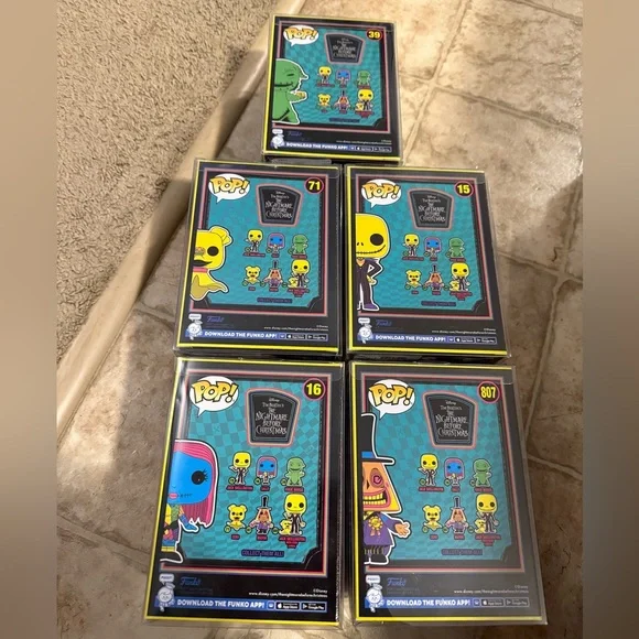 Funko Disney Nightmare Before Christmas Blacklight Lot - Picture 3 of 6